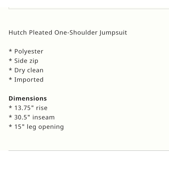 Anthropologie Hutch One Shoulder Jumpsuit - Picture 6 of 6